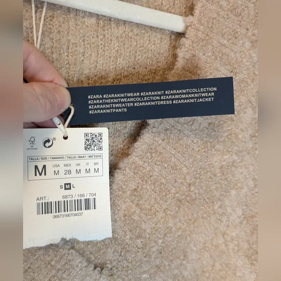 Zara Furry Pocket Sweater - Picture 9 of 11